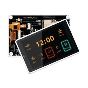 ESP32-S3 kūrimo plokštė – WT32-SC01 PLUS Su 3,5 colio 320X480 talpiniu kelių lietimų LCD ekranu Integruotas 