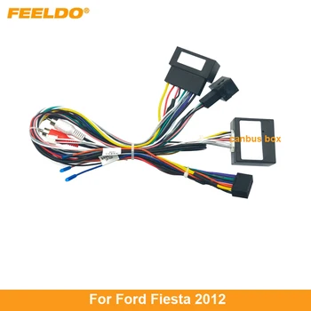 FEELDO 10Set automobilio 16Pin stereo laidynas Canbus palaikymas Ford Fiesta (2012) garso radijo maitinimo kabelio adapteris