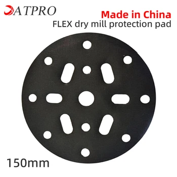 FLEX Sander pagamintas Kinijoje Trumpas kabliuko apsauginis padas 6 colių 17 skylių 150MM švitrinio popieriaus apsauginis padas Flocking Soft Pad