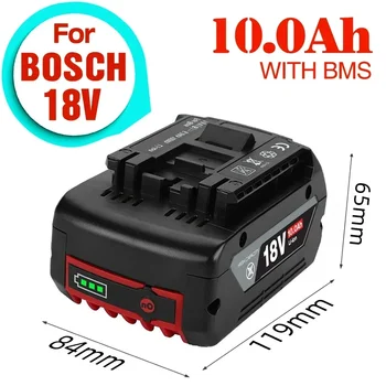 For BOSCH Authentic 18V BAT609 BAT610 For Bosch 18V Professional 18V Li-ion Akumuliatorius GBA18V GSR18V BAT618 BAT619