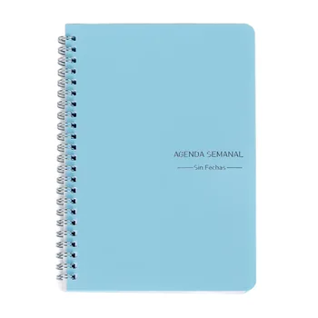 Full English Self Filled Schedule A5 Daily Weekly Planner Agenda Coil Notebook Weekly Goal Habit Schedule Student Stationery
