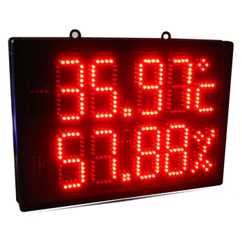 Goakgaan prekės ženklo 3 colių temperatūros ir drėgmės jutiklis LED vidinis ekranas raudonas ir mėlynas sieninis ekranas mažas energijos suvartojimas