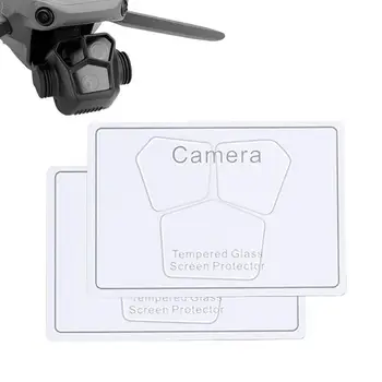 Grūdinto stiklo objektyvo apsauginė plėvelė, skirta DJI 3 Pro Gimbal fotoaparato apsauginei plėvelei 2PCS Drono priedai nuo įbrėžimų