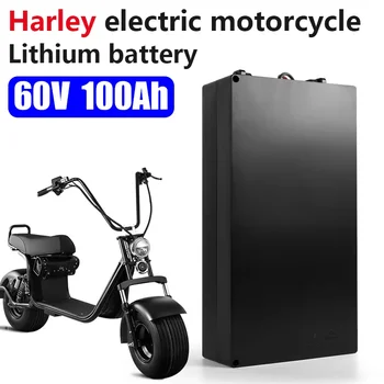 Harley elektromobilis Ličio baterija 18650 baterija 60V 100Ah dviejų ratų sulankstomam Citycoco elektriniam paspirtukui