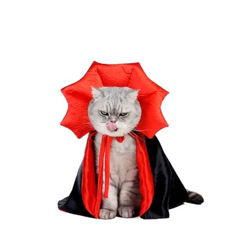 Helovino katė Vampyras Kostiumas šuo Vampyras Kyšulys Juokingas naminių gyvūnėlių kostiumas Cosplay Drabužiai vakarėliui