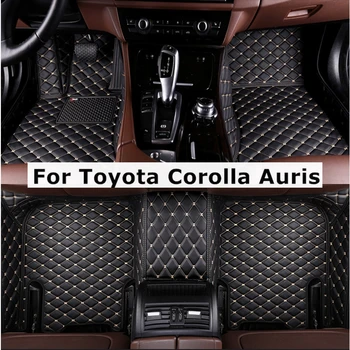 Individualūs automobilių grindų kilimėliai Toyota Corolla Auris Auto Coche kilimai Pėdų aksesuarai Vienspalvis deimantas