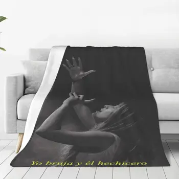 Ispanų dainininkė Lola Indigo antklodė Flanelinė tekstilės dekoro žvaigždė Nešiojamos super šiltos antklodės namų miegamojo antklodei