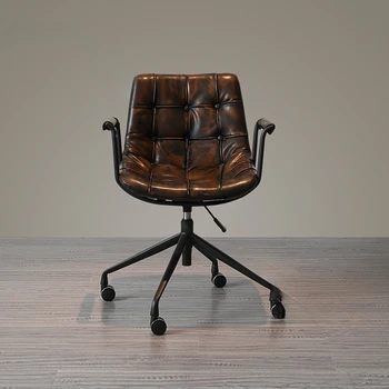 itališkos biuro kėdės Modernūs biuro baldai Namų kompiuterio kėdės pakėlimas Pasukama pagalvėlė Atlošo kėdė Studijų kėdė
