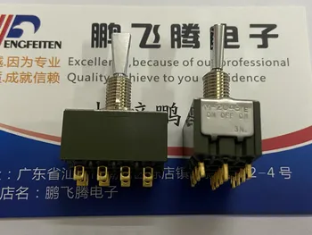 Japonija M-2043E-G mikro perjungimo jungiklis 12 pėdų 3 pavarų drebėjimo galvutė Svirties rankos perjungimo plokščia rankena 0.4VA