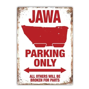 Jawa Parking Only Retro Vintage Tin Sign Bar Pub Home Metal Poster Wall Art Decor sodybos dekoro motociklų garažas
