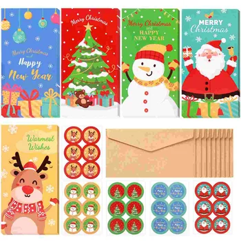 Kalėdinės dovanų kortelės su vokais 