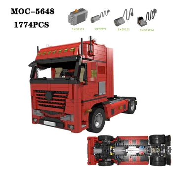 Klasikinis statybinis blokas MOC-5648 sunkusis sunkvežimis 4 × 2 didelio sunkumo sujungimo dalys 1774PCS žaislinė gimtadienio dovana suaugusiems ir vaikams