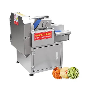 Komercinė daržovių pjaustymo mašina, restorano virtuvė Elektrinė morkų baklažanų šukutė Salierų pjaustymo mašina