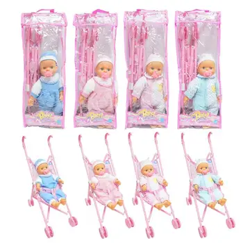 Kūdikių vežimėlio modeliavimas Kūdikių lėlių krepšelis Sulankstomi vežimėliai Sulankstomi vežimėliai Kūdikiai Mergaitės Apsimesti žaislais Mažyliai Darželis Žaislai Lėlių priedai