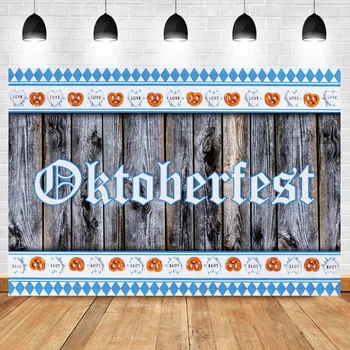 Laeacco Oktoberfest fonas fotografijai Medinės lentos lenta Meilės raštas Pritaikyta fotografijos fono fotostudija
