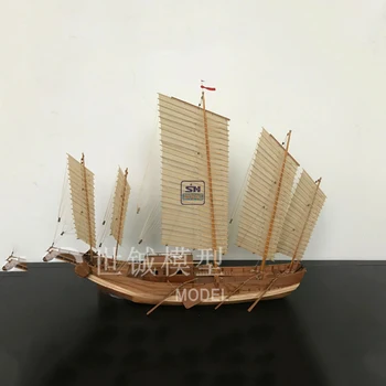 Laivo modelis 1/50 Kinijos smėlio laivas Vienas iš keturių senovinių laivų Kinijoje 