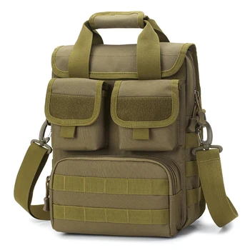 Lauko taktinė rankinė vyrams A4 mokyklinis krepšys priemiestinis krepšys per petį armijos kamufliažiniai pasiuntinių krepšiai vyriškas daugiafunkcis įrankių krepšys
