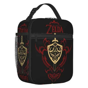 Legenda apie Zeldas termiškai izoliuotą pietų krepšį Moterų smėlio laikrodis Ocarina Dauginamas pietų konteineris mokyklos maisto dėžutei