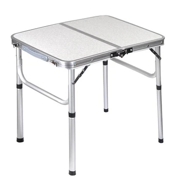 Lengvas sulankstomas kempingo stalas Nešiojamas-aliuminio sulankstomas iškylų stalas, sulankstomas valgomojo stalas vidaus lauke