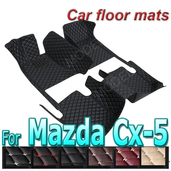 LHD kilimai Mazda Cx-5 cx5 2016 2015 automobilių grindų kilimėliai Salono aksesuarai Neperšlampami antinešvarūs apsauginiai dangteliai Odiniai kilimėliai