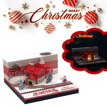 Linksmų kalėdinių kajučių trimatis lipnus lapelis Papuošalai Dovanos Stalinis kompiuteris 3D dekoravimas Namų drožyba Atmintinė Pagalvėlės popierius H T3V2