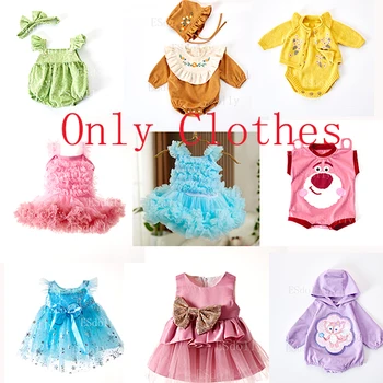 Lėlių drabužiai Mada 55cm lėlių aksesuarai Vestuvinės suknelės aksesuarai Reborn Baby Doll Clothe Žaislas kaip dovana tik vaikams Drabužiai
