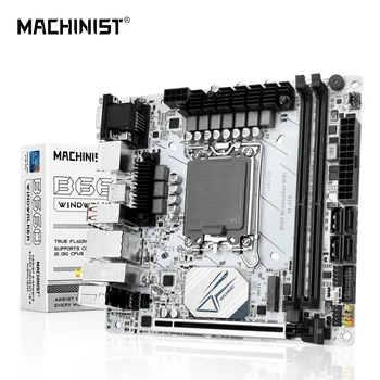 MACHINIST B660 ITX pagrindinės plokštės palaikymas 12 13 Gen (Intel LGA 1700 CPU 12100F 12400F 12490F 12700F 13600F)DDR4 RAM Windwalker