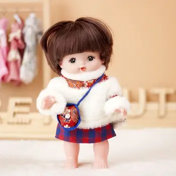 Madingos lėlės drabužiai Nauji animacinio filmo stiliaus žaislai Priedai Lėlių kombinezonai Medvilnės iškamšos lėlės 20cm lėlė