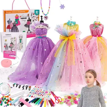 Mados dizainerių rinkiniai mergaitėms Kūrybiniai amatai Žaislai mergaitėms, skatinantys vaizduotę Kūrybiniai amatai Žaislai mergaitėms Geriausia dovana