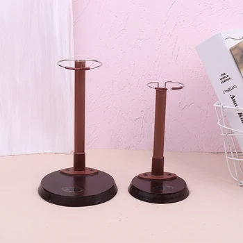 Mediniai lėlių stovai Ekrano laikiklis Paremkite mergaičių lėles 20-60cm lėlių priedai su nerūdijančio plieno pagrindo lėlės modelio atraminiu rėmeliu