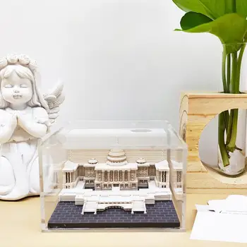 Memo Pad Baltųjų rūmų modelis nelipnūs užrašai 3D meninis popierius Drožyba Namų dekoravimas vaikams suaugusiems Įvairiaspalviai biuro reikmenys