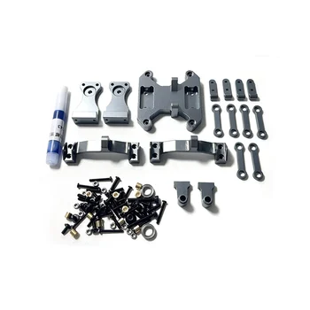 Metal Balance Chassis Board Seesaw Kit for WPL B16 B36 1/16 6X6 6WD RC Car Upgrade Parts Modified Accessories,Titanium