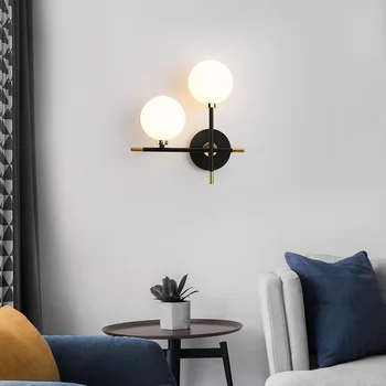 miegamasis LED sieninis šviestuvas naktinis šviestuvas Modernus paprastas svetainės fonas sieninis šviestuvas Nordic Creative Hotel praėjimo koridoriaus šviesa