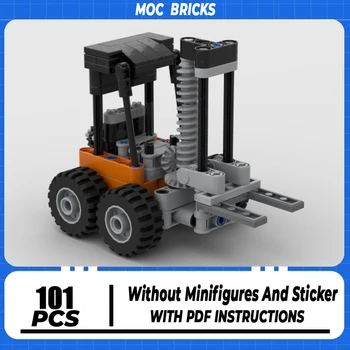 Miesto transporto priemonių serija Moc statybinės kaladėlės Darbinis krautuvo modelis Technologijos blokas Statybinis žaislas 