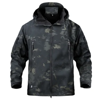 Military Tactical Winter Jacket Men Army CP Camouflage Airsoft Clothing Waterproof Windbreaker Multicam Fleece Bomber Coat Man