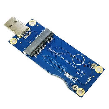 Mini PCI-E į USB adapteris su SIM kortelės lizdu WWAN / LTE modulio 3G / 4G modulio adapterio plokštė (pramoninė klasė)