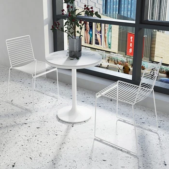 Mobile Clear Dining Chair Coffee House Minimalistinės modernios valgomojo kėdės Laisvalaikio baro grindys Sillas de Comedor Madingi baldai