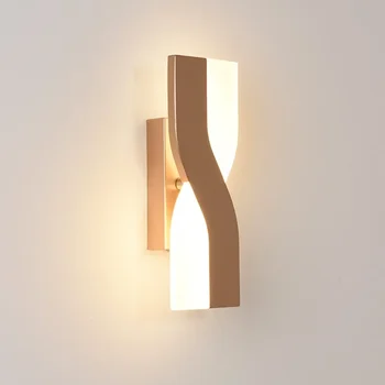 Modernus LED sieninis šviestuvas Rotuojamas praėjimas Svetainės valgomojo studijų miegamasis Lovos namų dekoravimas Šviestuvas Blizgesys