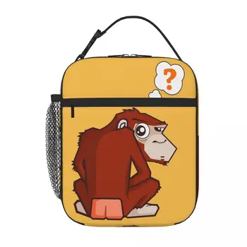 Monkey WTF Lunch Tote Kawaii Bag Child Lunch Bag Thermal Bag For Food