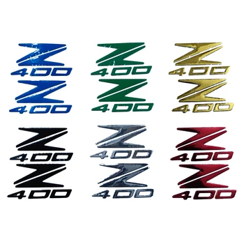 Motociklo 3D emblemos ženklelis Decal Tank Wheel Z400 lipdukas Soft Reflective Decals lipdukai Kawasaki Ninja Z400 Z 400