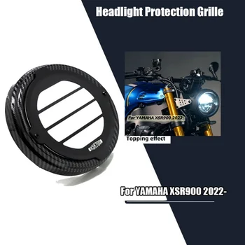 Motociklų priekinių žibintų apsaugos grotelės šviestuvas anglies pluošto išvaizda priekinė LED apsauga, tinkama Yamaha XSR 900 xsr700