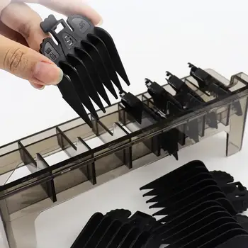 Naudingas daugkartinio naudojimo plaukų kirpimo mašinėlės laikiklis tuščiaviduris dizainas Geras stabilumo vadovas Limitas Šukos laikymo dėžutė Laikymo plaukų kirpimo mašinėlė