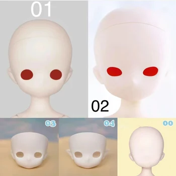 Nauja 1/4 BJD lėlės galvutės anime dervos medžiaga Mergaitės lėlės galva 