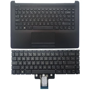 NAUJA JK nešiojamojo kompiuterio klaviatūra, skirta HP 14-CM 14T-CM000 14-CK0001TU 14q-cs0000TU UKkeyboard/Palmrest viršutinis dangtelis su didžiosiomis raidėmis