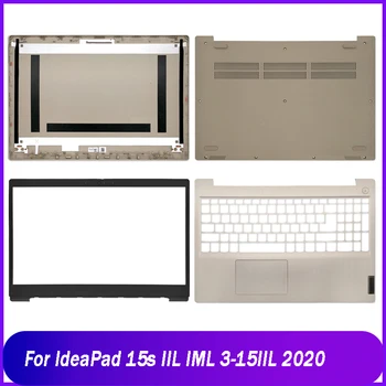 Naujas galinis dangtis, skirtas Lenovo IdeaPad 15s IIL IML 3-15IIL 2020 nešiojamojo kompiuterio LCD galinis dangtelis Priekinis rėmelis Palmrest viršutinis apatinis bazinis dėklas Auksas