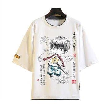 Nauji marškinėliai Anime Kotaro gyvena vienas Sezono marškinėliai Vyrai moterys Marškinėliai trumpomis rankovėmis Rašalo plovimo paveikslas Trumpų rankovių trišakiai