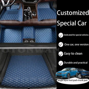 Neperšlampami pasirinktiniai odiniai automobilių grindų kilimėliai + bagažinės kilimėlis Linkolnui Visų modelių navigatorius MKS MKZ MKC MKX MKT automobilių priedai