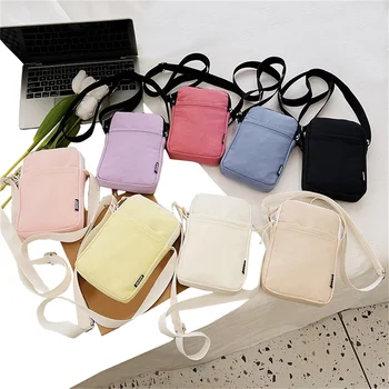 New Fashion Mobile Phone Bag Women's Messenger Bag All-match Mini Small Crossbody Bag Hanging Neck Coin Purse Vertical Handbag