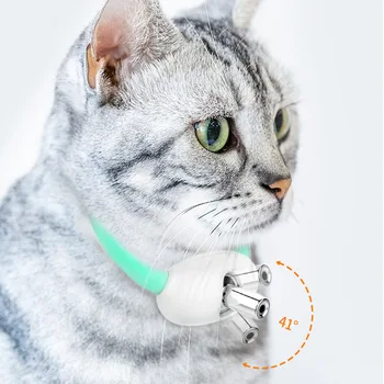 nešiojamas elektrinis išmanusis katės lazerinis antkaklis usb įkraunamas išmanusis linksmas antkaklis automatinis lazerinis erzinimas katės antkaklis su LED šviesa