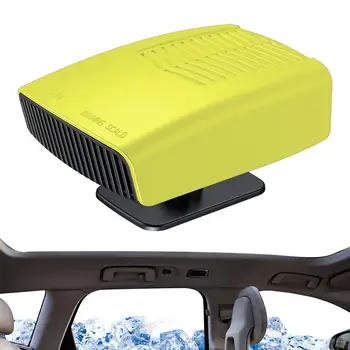 Nešiojamas šildytuvas automobiliui 12V nešiojamas šiltesnis ventiliatorius automobiliui tylus 360 laipsnių rotuojamas mažas ventiliatorius Lengvai montuojamas žieminis šildytuvas